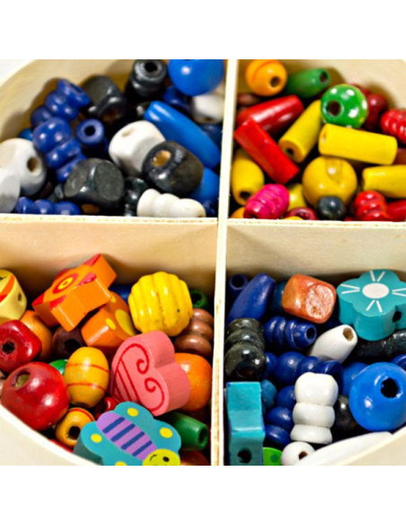 VIG56002,Margele din lemn in cutie