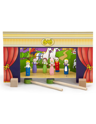VIG56005,Teatru de papusi magnetic din lemn