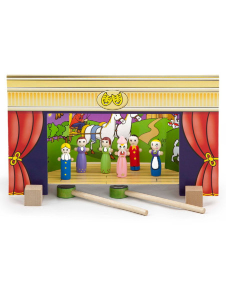 VIG56005,Teatru de papusi magnetic din lemn