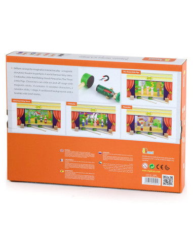 VIG56005,Teatru de papusi magnetic din lemn