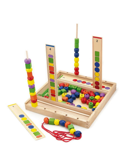 VIG56182,Joc de insirare margele cu modele de sortare