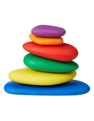 EDX-13208C,Rainbow Pebbles, set 36 pietricele cu activitati