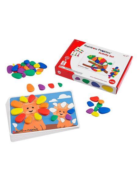 EDX-13206,Rainbow Pebbles, pietricele cu carduri de activitati
