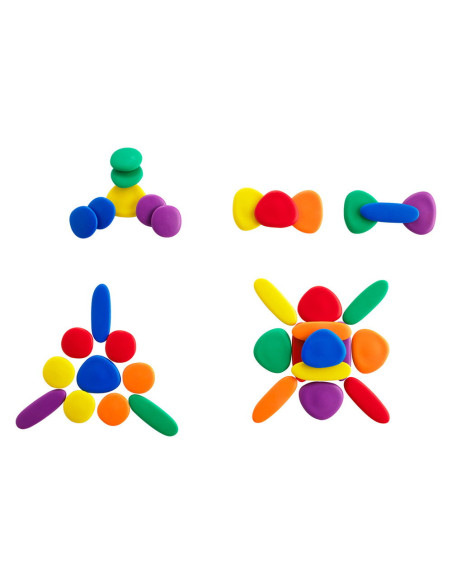 EDX-13209,Junior Rainbow Pebbles, set de activitati cu pietricele