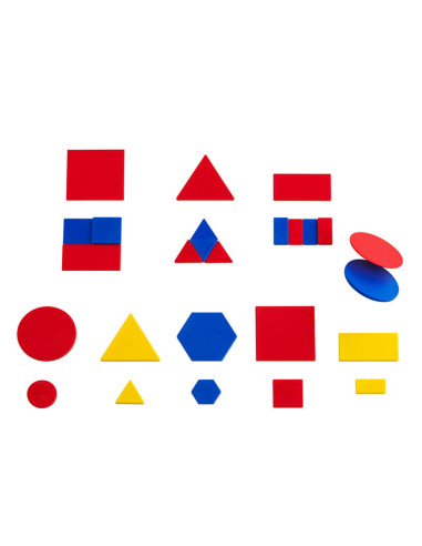 EDX-19560,Set forme geometrice colorate, 60 piese