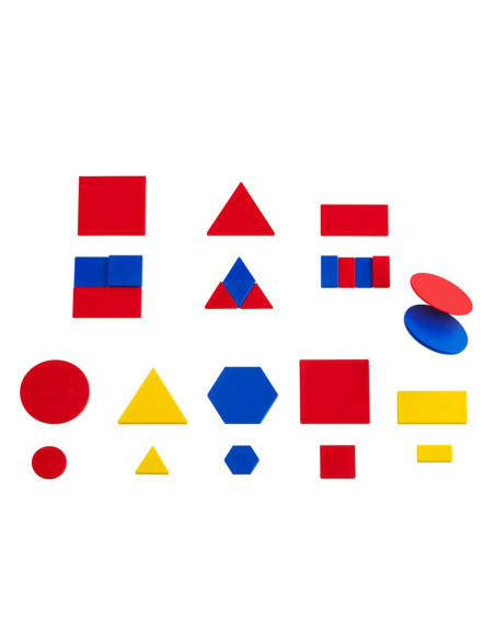 EDX-19560,Set forme geometrice colorate, 60 piese