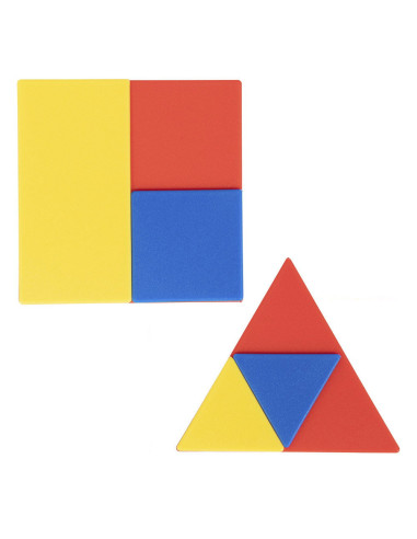 EDX-19560,Set forme geometrice colorate, 60 piese