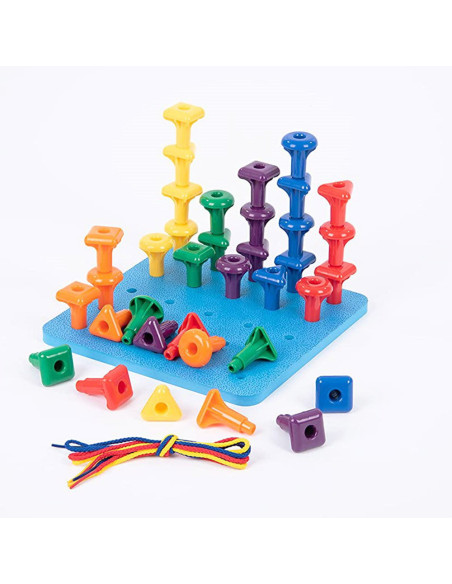 EDX-39492,Geo Pegs, set 36 de cuie gigant cu plansa