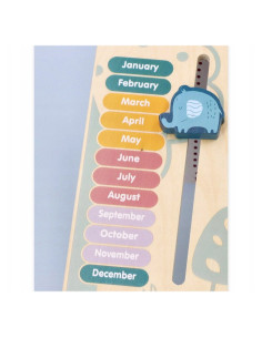 VIG6911-B,Calendar educativ din lemn in lb. engleza, PolarB 2