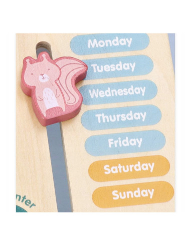 VIG6911-B,Calendar educativ din lemn in lb. engleza, PolarB