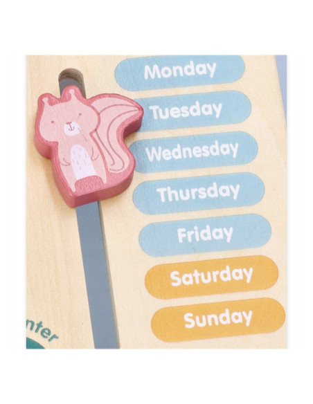 VIG6911-B,Calendar educativ din lemn in lb. engleza, PolarB