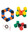 EDX-12712,Math Cubes, cuburi interconectabile, set 125 piese