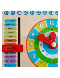 FKP3508-R,Calendar educativ din lemn, limba romana 2