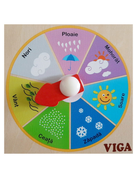 FKP3508-R,Calendar educativ din lemn, limba romana