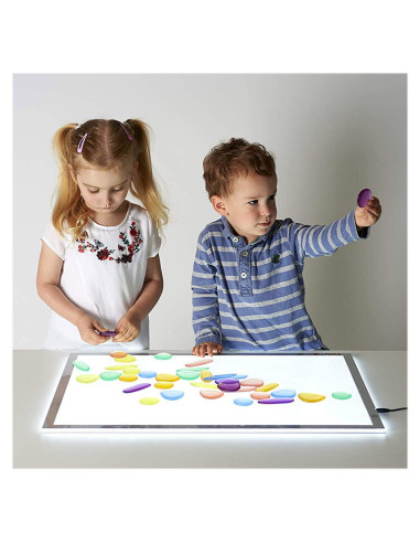 EDX-13228J,Clear Rainbow Pebbles, set 36 de pietricele translucide