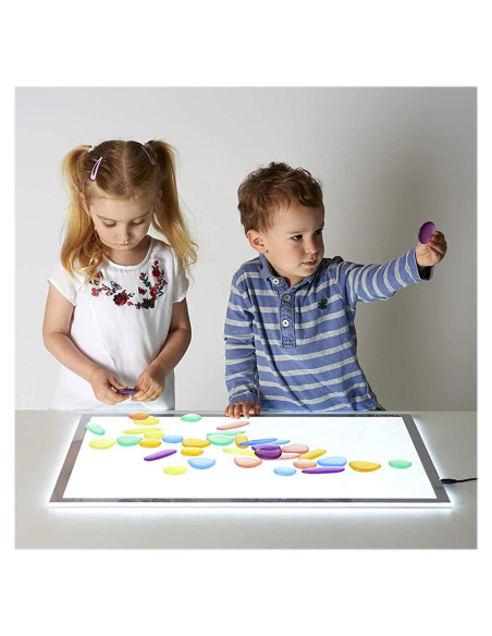 EDX-13228J,Clear Rainbow Pebbles, set 36 de pietricele translucide