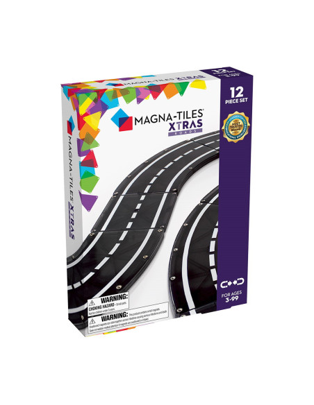MGT-23812,MAGNA-TILES XTRAS Roads, extensie 12 piese