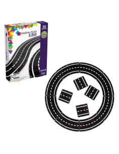 MGT-23812,MAGNA-TILES XTRAS Roads, extensie 12 piese 2