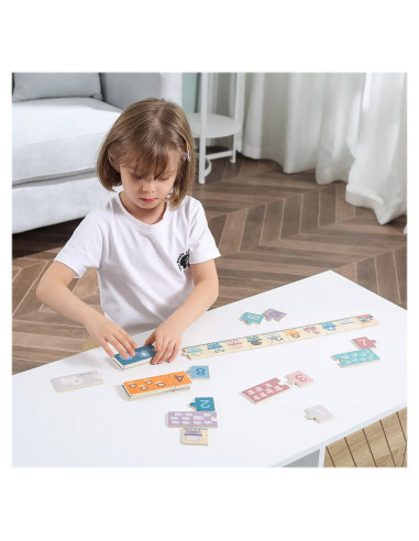 VIG44071,Invatam numerele!, puzzle din lemn, nordic color