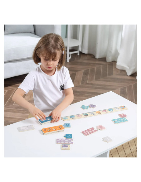 VIG44071,Invatam numerele!, puzzle din lemn, nordic color