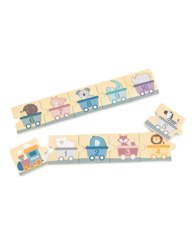 VIG44071,Invatam numerele!, puzzle din lemn, nordic color