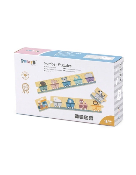 VIG44071,Invatam numerele!, puzzle din lemn, nordic color