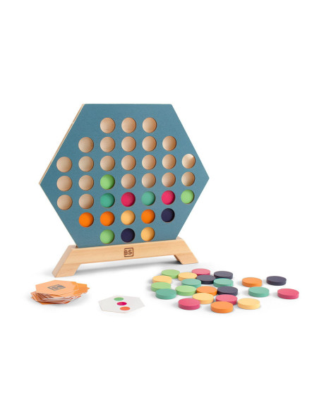 BSGA456,3 pe un rand, joc de strategie din lemn, BS Toys