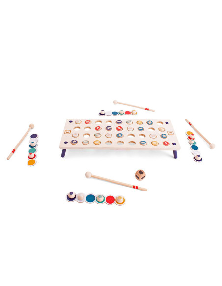 BSGA466,Nimereste formele, joc de rapiditate din lemn, BS Toys