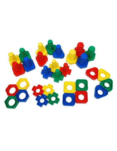 EDX-50161J,Suruburi si piulite mari, set 32 de piese, Edx Education