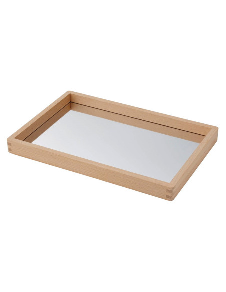 TIK-73536,Tava din lemn cu oglinda acrilica, TickiT