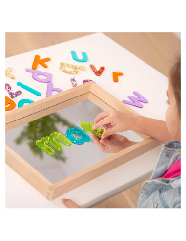 TIK-73536,Tava din lemn cu oglinda acrilica, TickiT