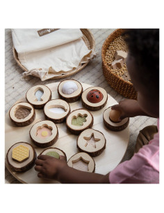 G5061,Nature Feel and Find, set tactil de potrivire din lemn, Guidecraft 2