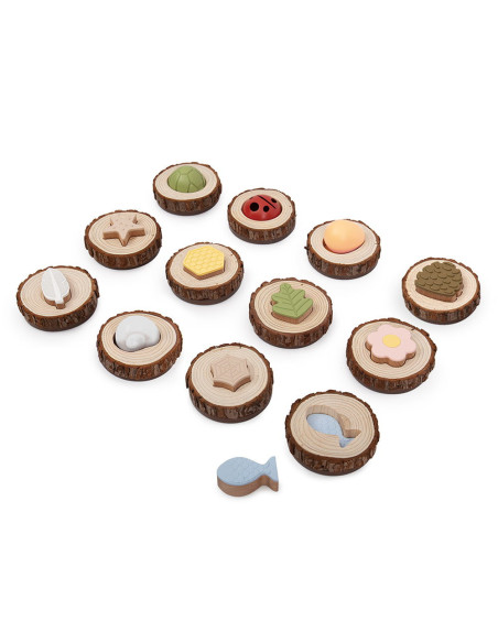 G5061,Nature Feel and Find, set tactil de potrivire din lemn, Guidecraft