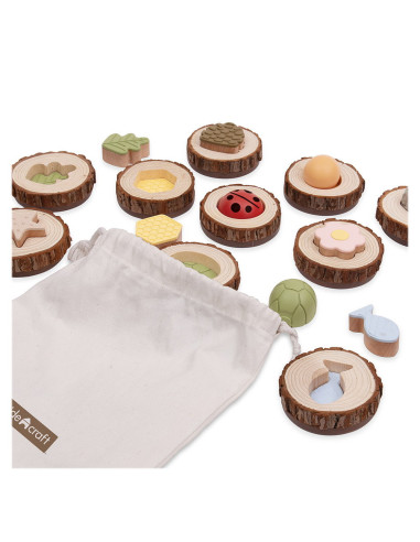 G5061,Nature Feel and Find, set tactil de potrivire din lemn, Guidecraft