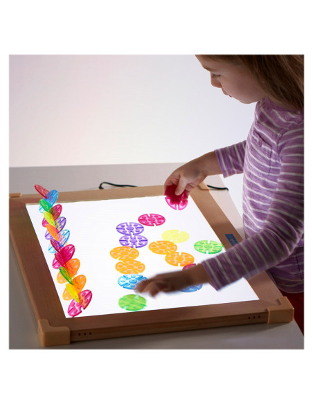 G16836INT,Panou luminos LED cu cadru din lemn