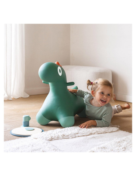 QT173717,Hoppi Dino, dinozaur gonflabil saltaret, verde