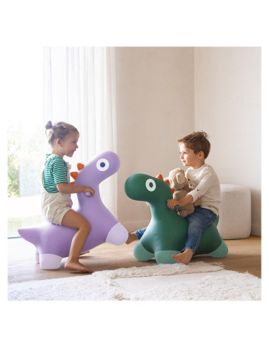 QT173717,Hoppi Dino, dinozaur gonflabil saltaret, verde