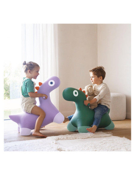 QT173717,Hoppi Dino, dinozaur gonflabil saltaret, verde