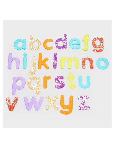 TIK-72433,Rainbow Glitter, set litere cu sclipici, TickiT