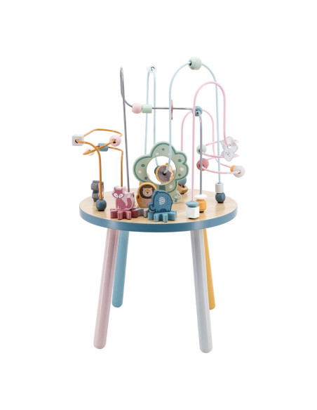 VIG44033,Masuta din lemn cu activitati, nordic colors