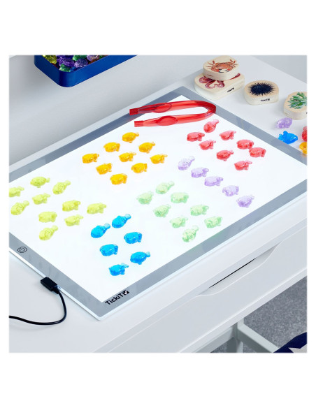 TIK-73135,Set de sortare, Pestisori translucizi, 120 piese