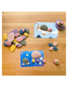 EDX-13222C,Family Pebbles, set 72 pietricele cu activitati