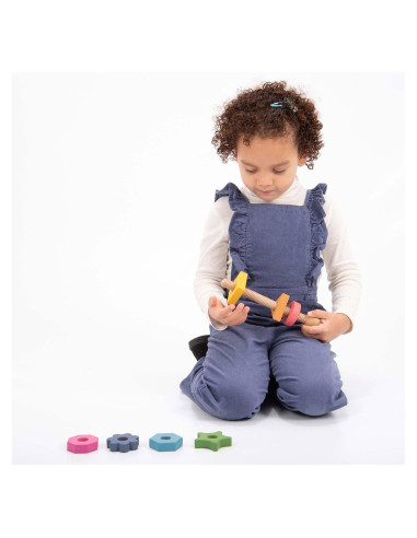 TIK-74003,Shape Twister, joc de insurubare din lemn, TickiT