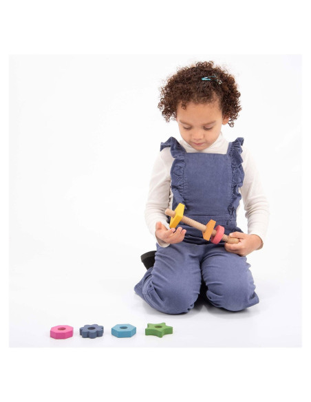 TIK-74003,Shape Twister, joc de insurubare din lemn, TickiT