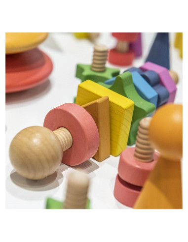 TIK-74003,Shape Twister, joc de insurubare din lemn, TickiT