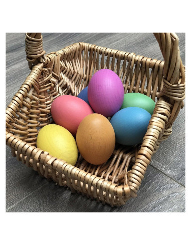 TIK-74005,Oua colorate din lemn, set 7 buc., TickiT