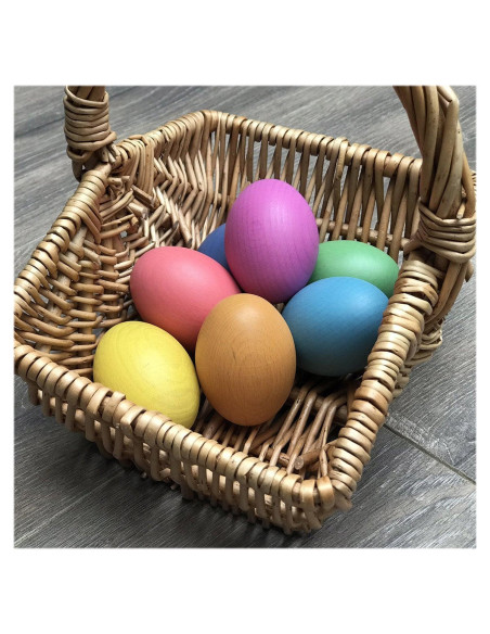 TIK-74005,Oua colorate din lemn, set 7 buc., TickiT