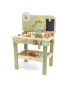 VIG8855-B,Banc de lucru din lemn cu accesorii, verde pastel
