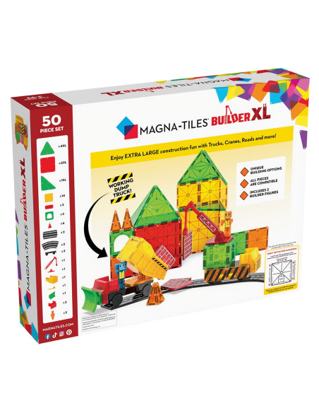 MGT-242050TR,MAGNA-TILES Builder XL, 50 piese
