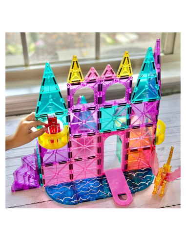MGT-242048CA,MAGNA-TILES Castle Deluxe, 48 piese